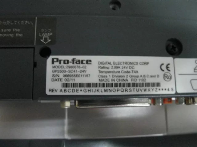 Proface GP2500-SC41-24V Touch Screen HMI GP2500SC41