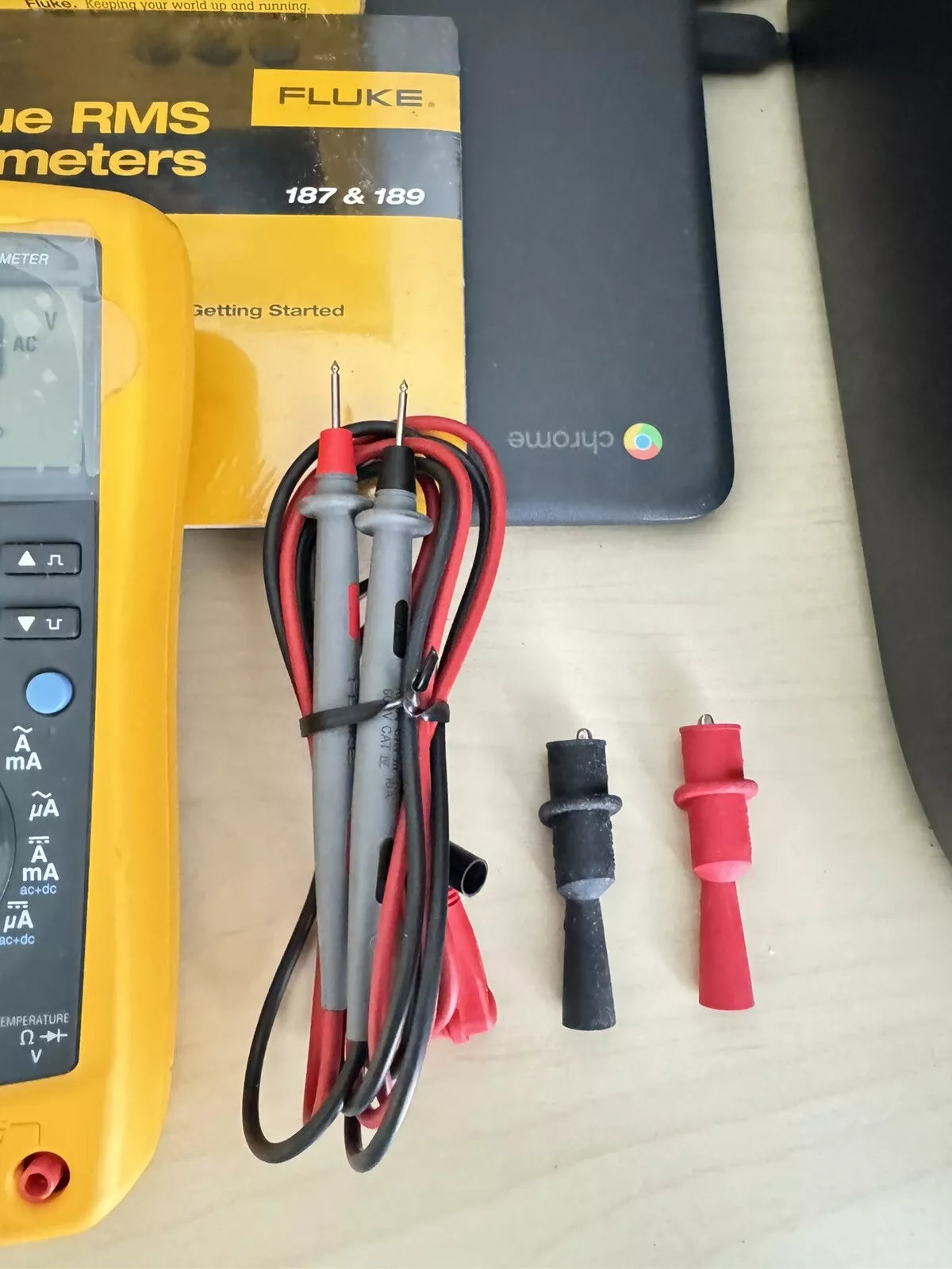 Fluke 187 True RMS Multi Meter with Leads & Calibration Certificate