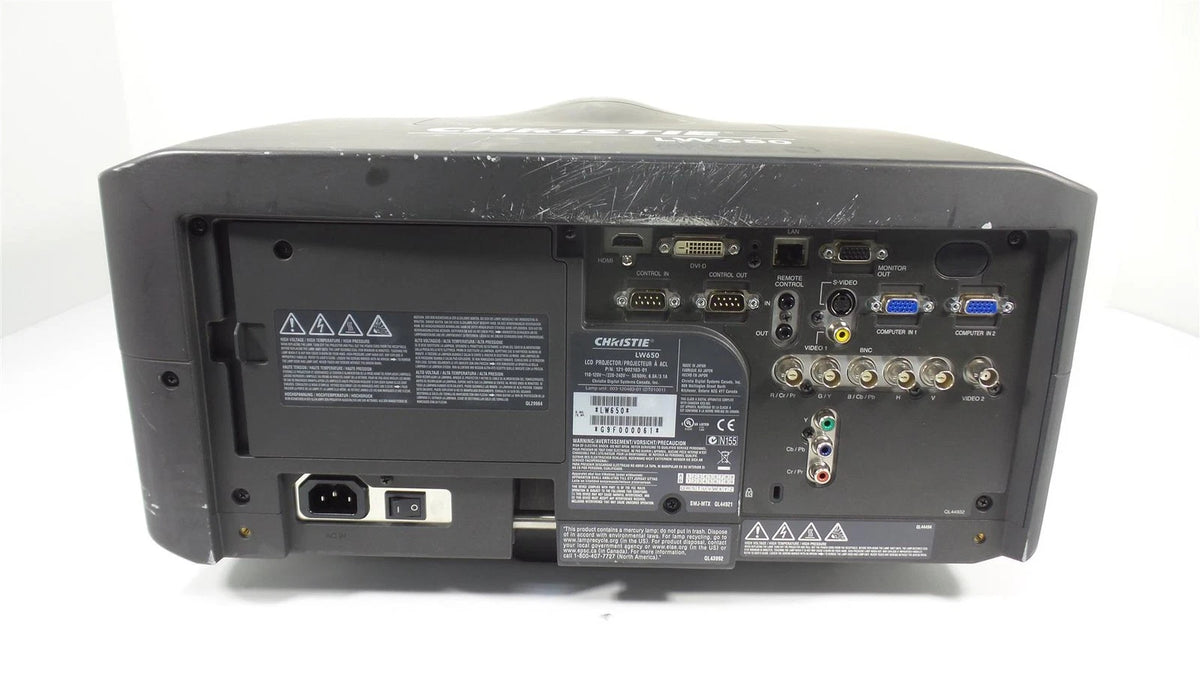 Christie LW650 WXGA Large Venue Projector HDMI 6500 Lumens - No Lamp