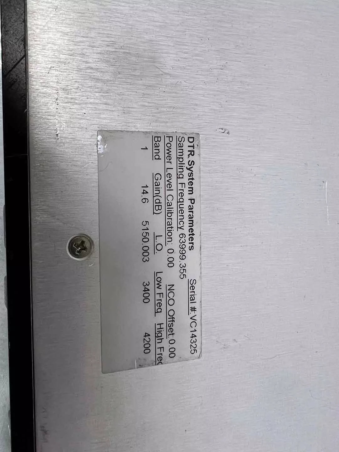 VertexRSI DTR Digital Tracking Receiver 201800-2000 L-Band