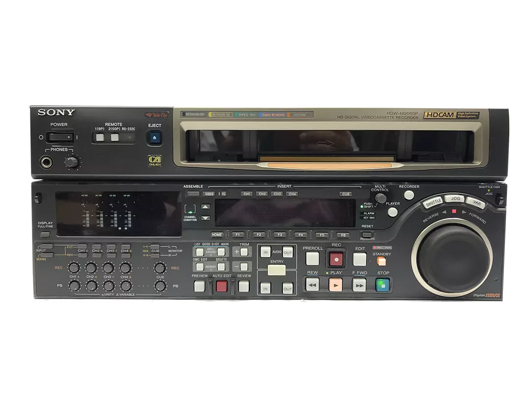 Sony HDW-M2000P HDCAM HD Digital Videocassette Recorder Tape Running 3445 HRs
