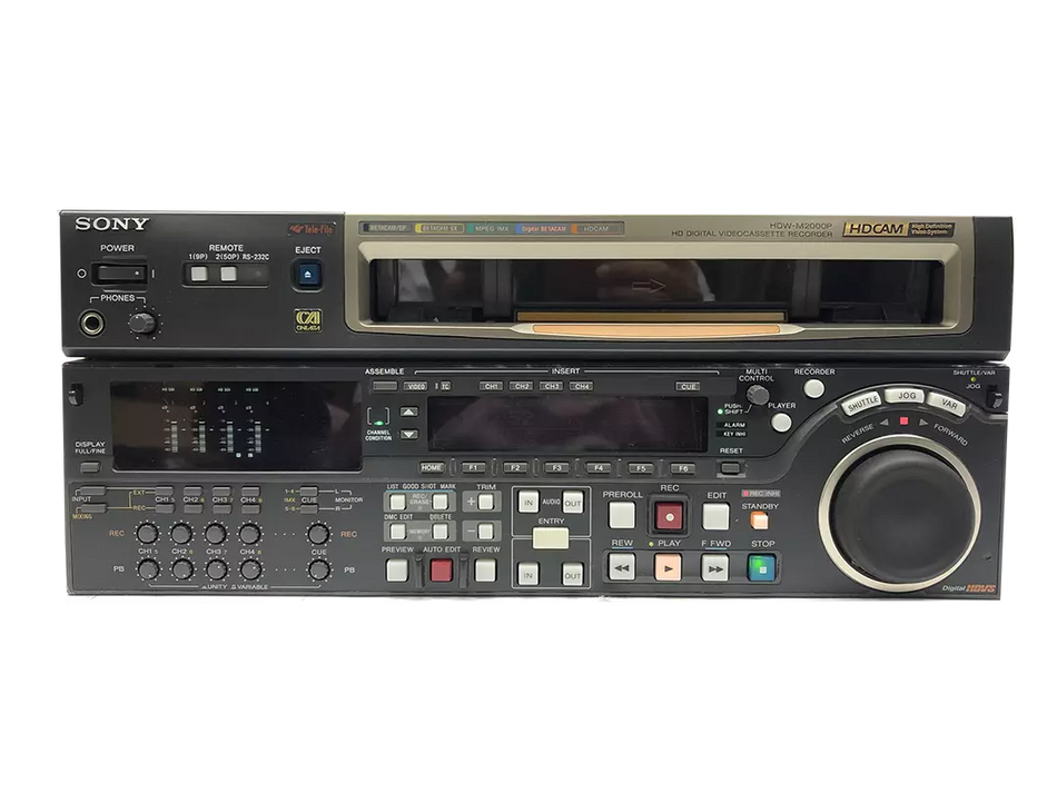 Sony HDW-M2000P HDCAM HD Digital Videocassette Recorder Tape Running 3445 HRs