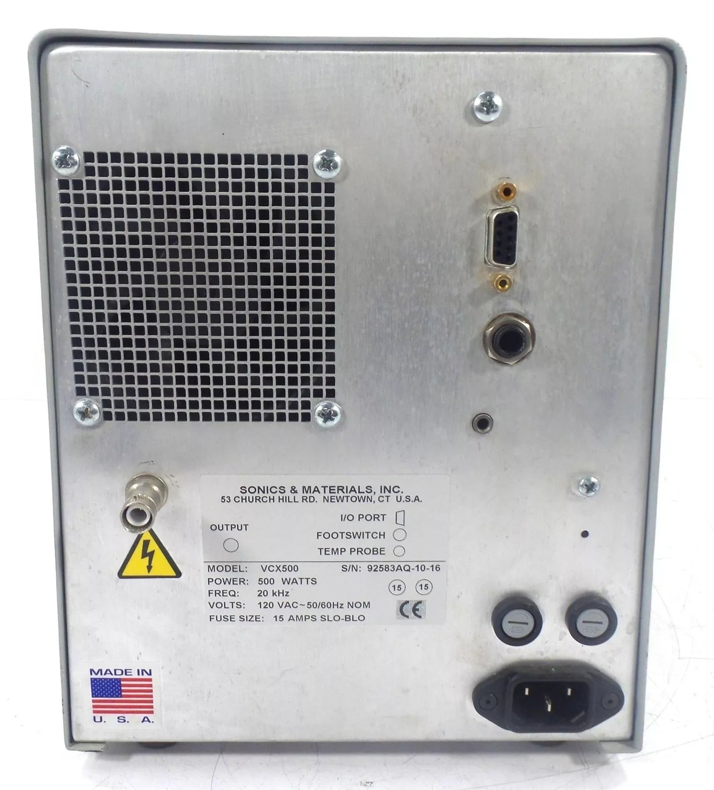 Sonics & Materials VCX500 Vibra Cell Ultrasonic Processor