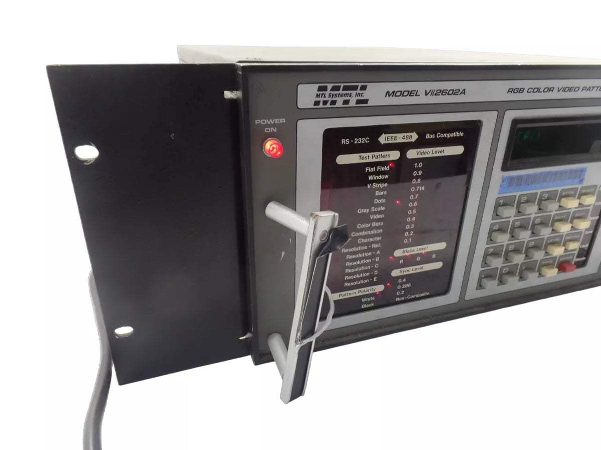 MTL Systems Inc Vii2602A TGB COLOR Video Pattern Generator