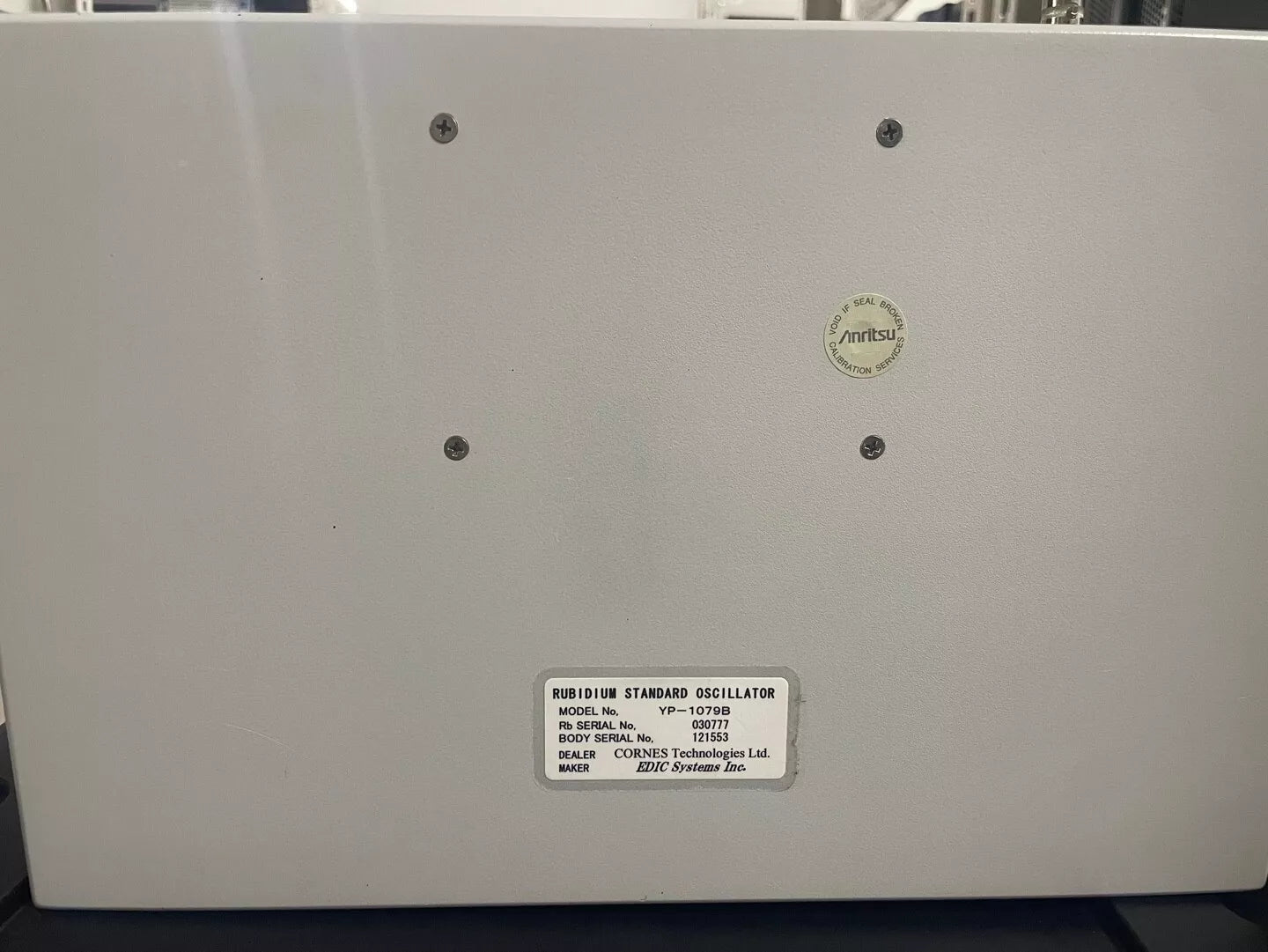 Anritsu YP-1079B Rubidium Standard Oscillator (0777/1553)
