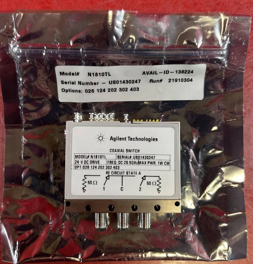 Agilent/Keysight N1810TL Coaxial Switch SPDT