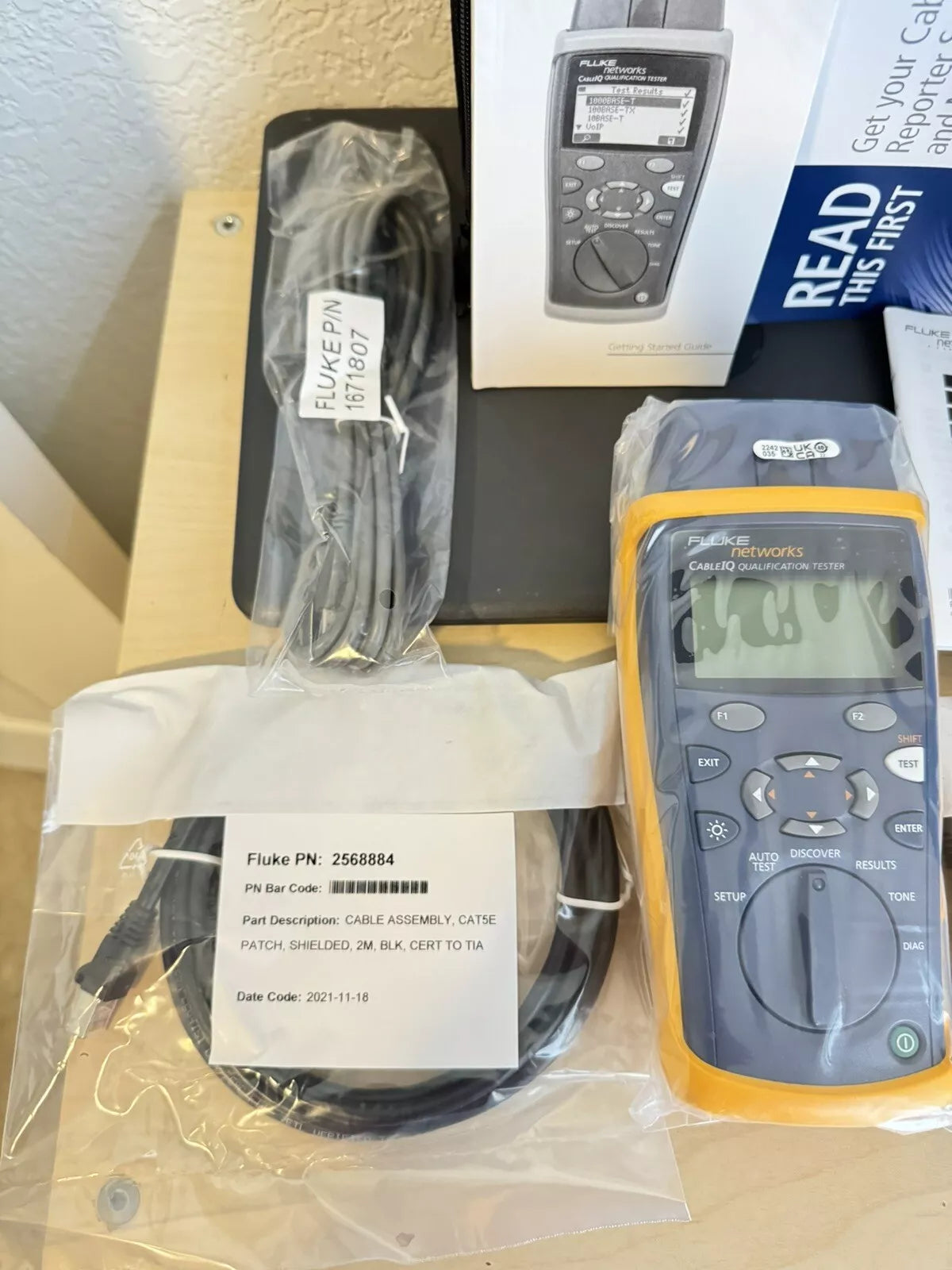 Fluke Networks Cable IQ Qualification Tester CIQ-100 /New Sealed