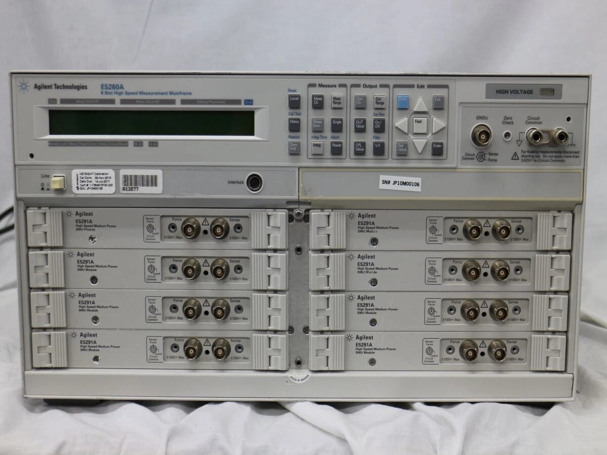 Agilent E5260A E5291A*8 IV Analyzer 8-Slot Mainframe Support