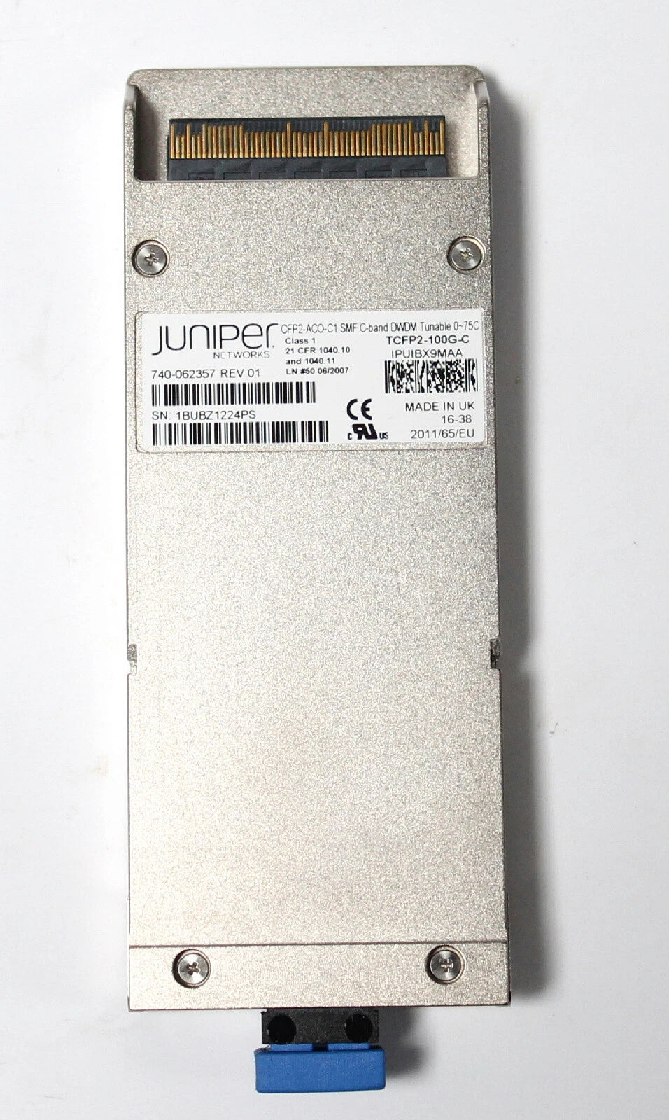 Juniper TCFP2-100G-C Tunable CFP2 100G Transceiver, DWDM OTN CFP2-ACO 740-062357