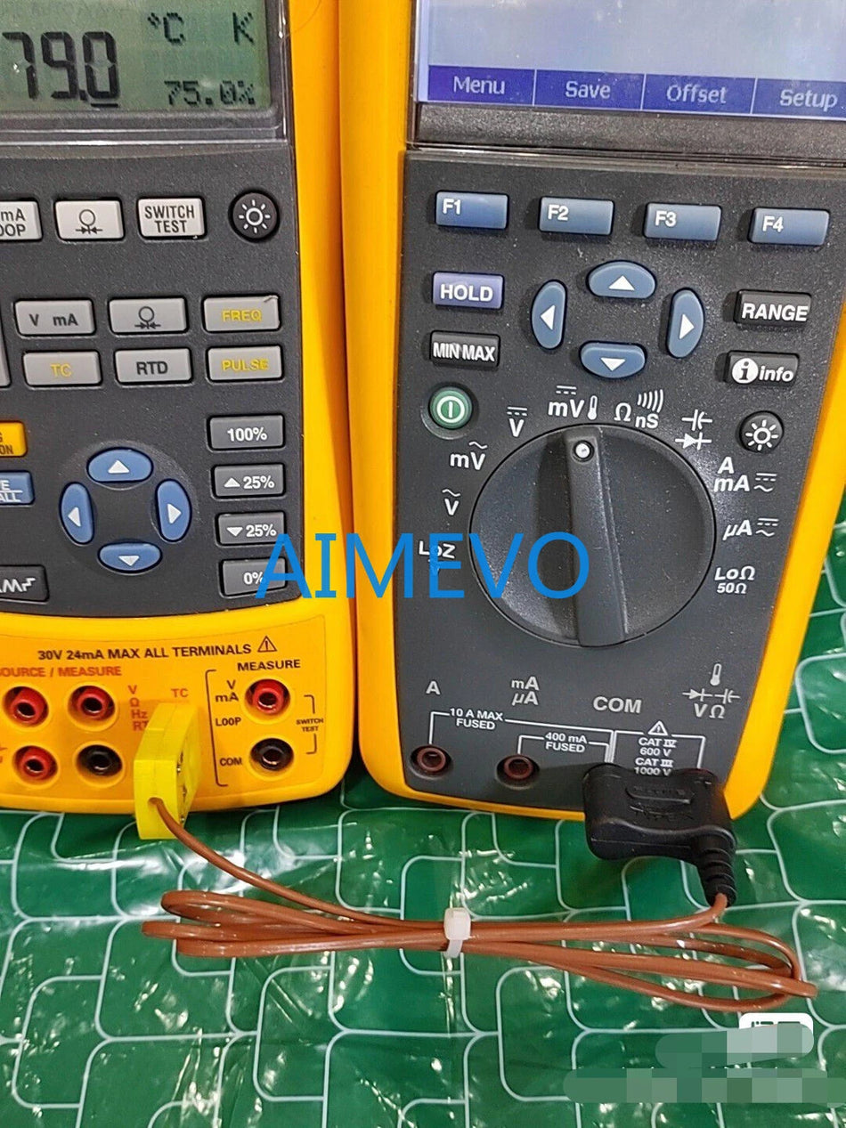 Type K Temperature Connection Cable for Fluke 724, 725, 726, 725EX, 741, 753, 754