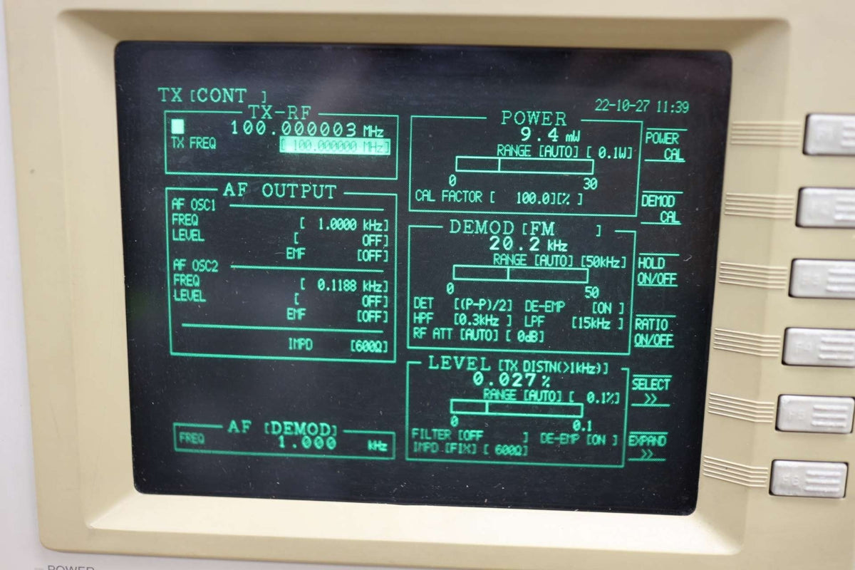 ANRITSU MT2605B1 100KHz-2GHz Radio Communication Tester