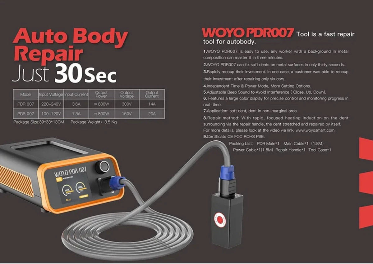 Car Removal Paintless Dent Sheet Repair Tool HotBox Induction Heater 800W 220V