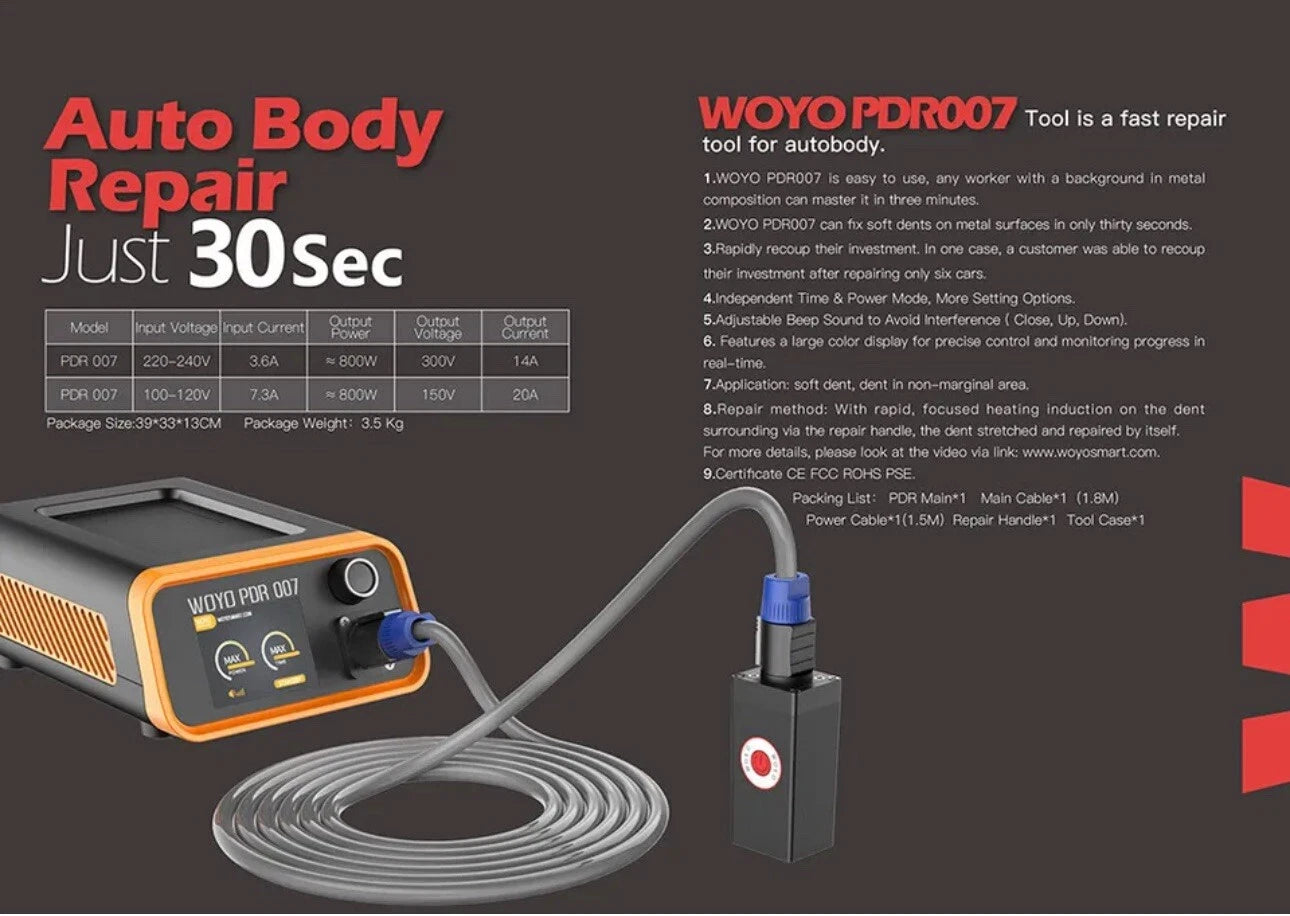 Car Removal Paintless Dent Sheet Repair Tool HotBox Induction Heater 800W 220V
