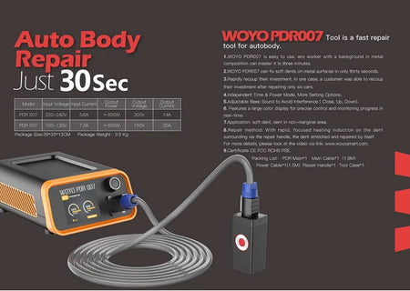 Car Removal Paintless Dent Sheet Repair Tool HotBox Induction Heater 800W 220V