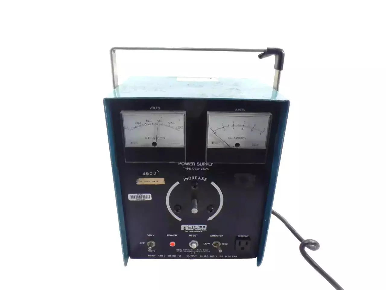Staco 033-2575 Bench Top AC Power Supply