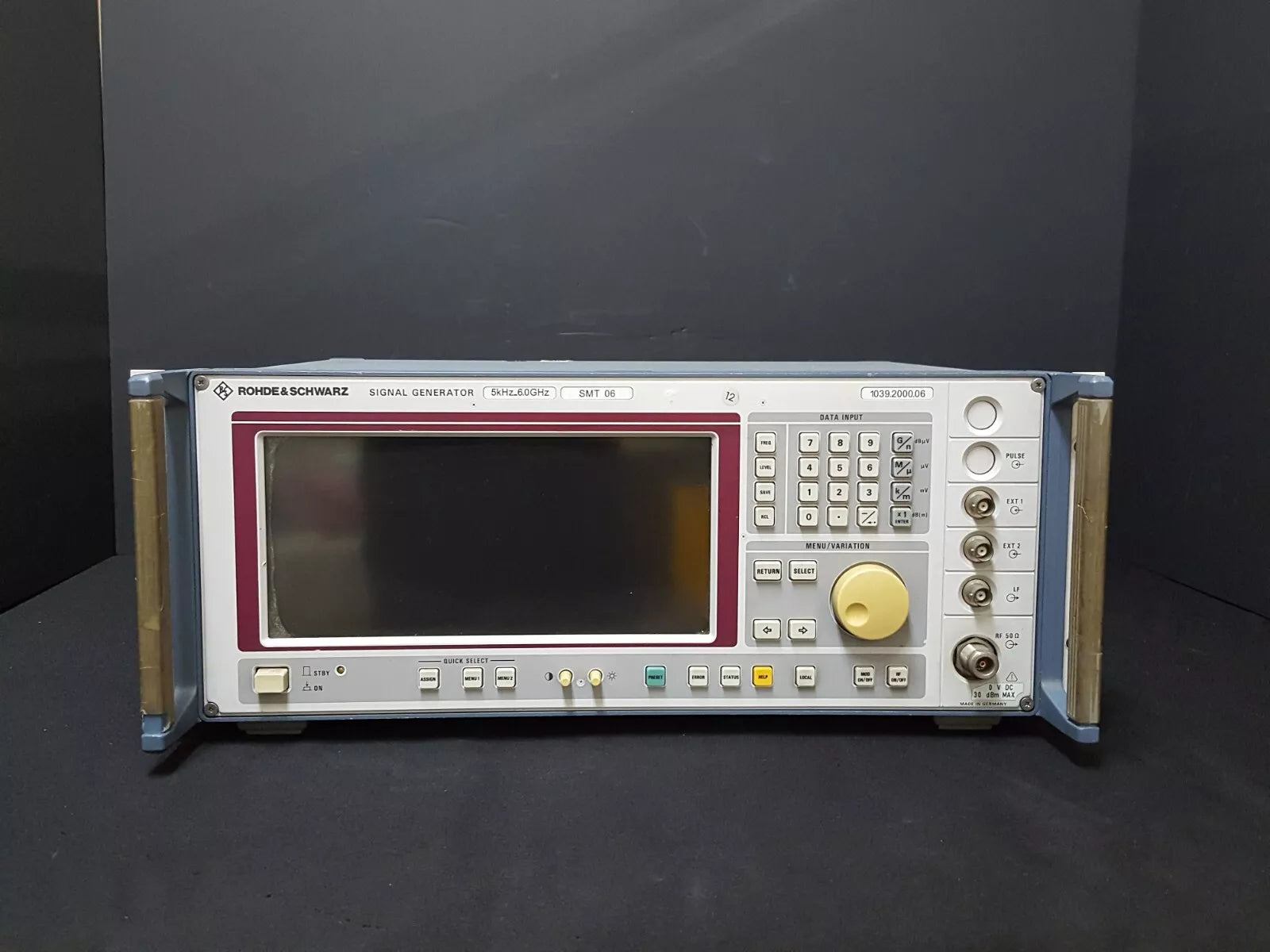 R&S SMT06 5kHz - 6GHz Signal Generator As-is Selling (0238)