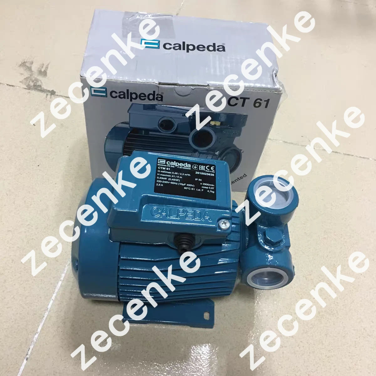 Calpeda Water Pump CT61 380V 0.33KW 0.45HP 50HZ for Efficient Water Circulation