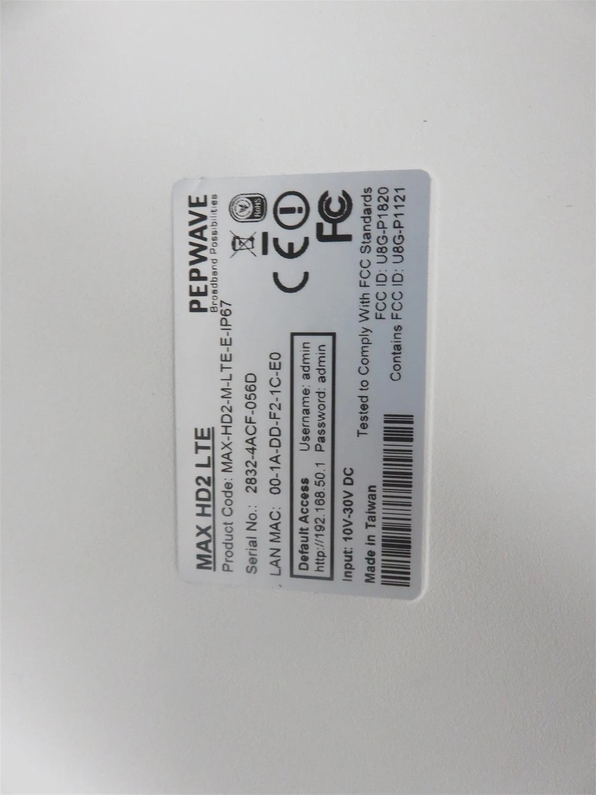 Pepwave MAX-HD2-M-LTE-E-IP67 Load Balancing/Bonding Router