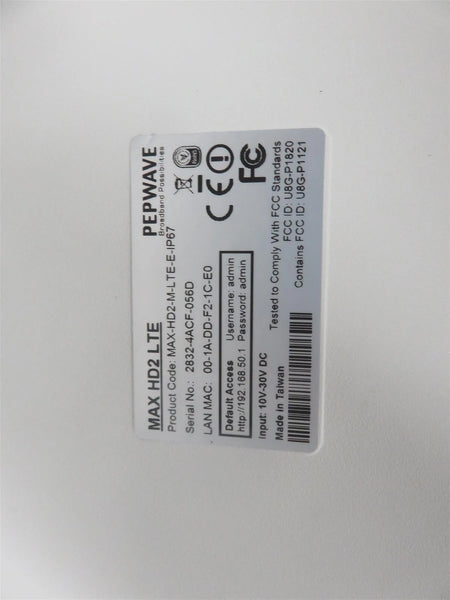 Pepwave MAX-HD2-M-LTE-E-IP67 Load Balancing/Bonding Router