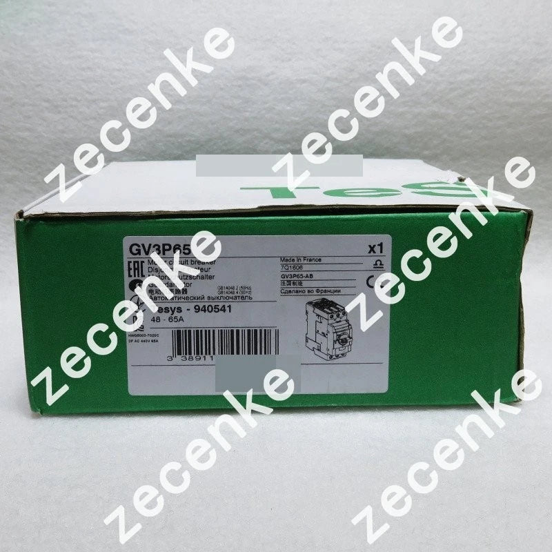 New 1PC Schneider GV3P65 48-65A Circuit Breaker - Shipping Included