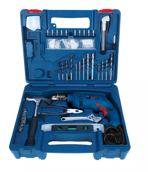 Bosch Electric GSB 500 RE 500W Drill Tool Set with 500W Motor and 100-Piece Box