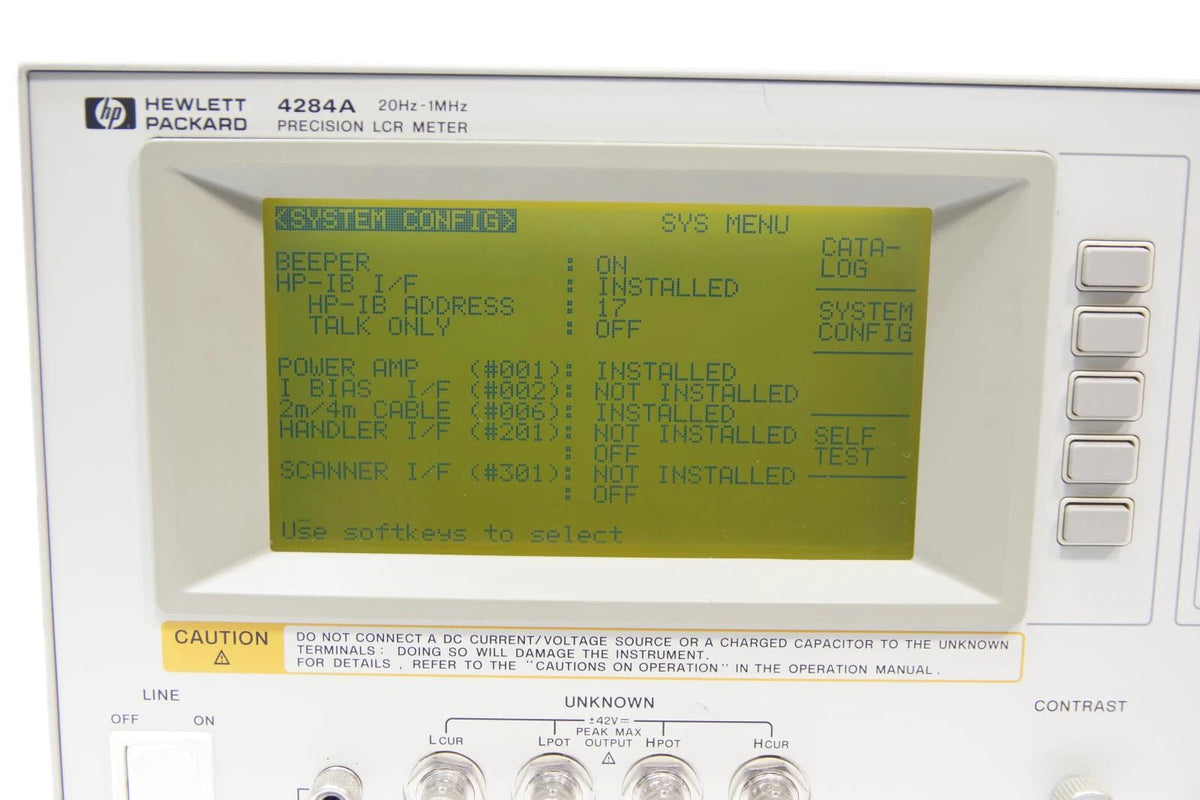 HP / Agilent 4284A Precision LCR Meter 20Hz-1MHz
