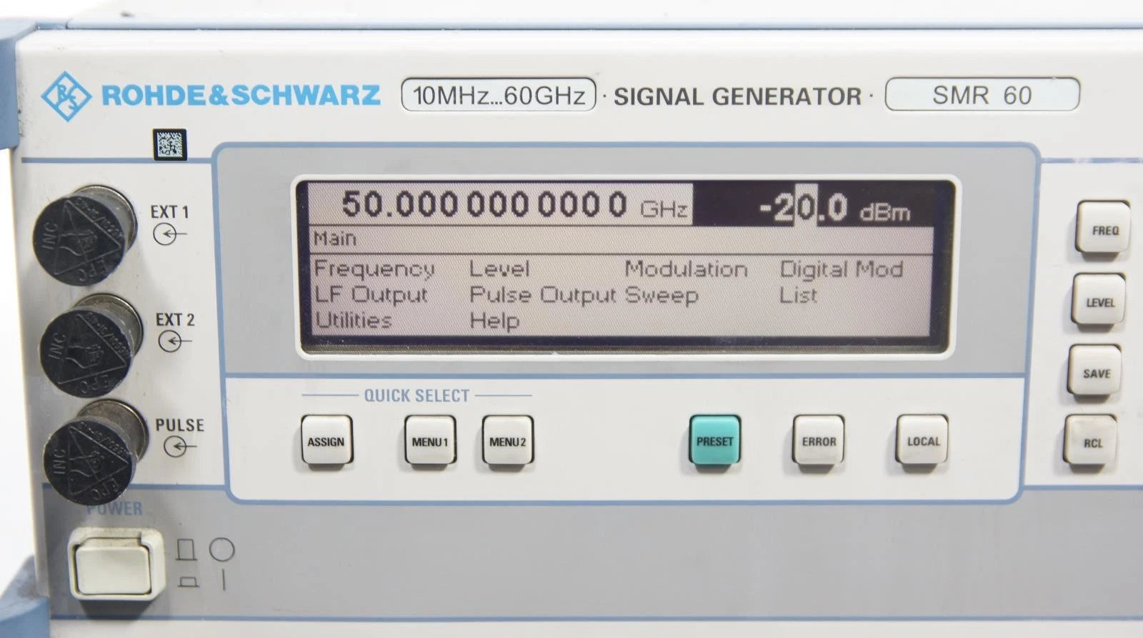 Rohde & Schwarz SMR60 10 MHz - 60 GHz Signal Generator 1134.9008.60 READ