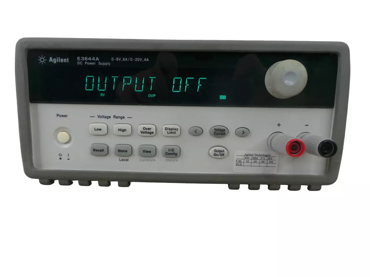 Agilent E3644A DC Power Supply - 8V, 8A or 20V, 4A
