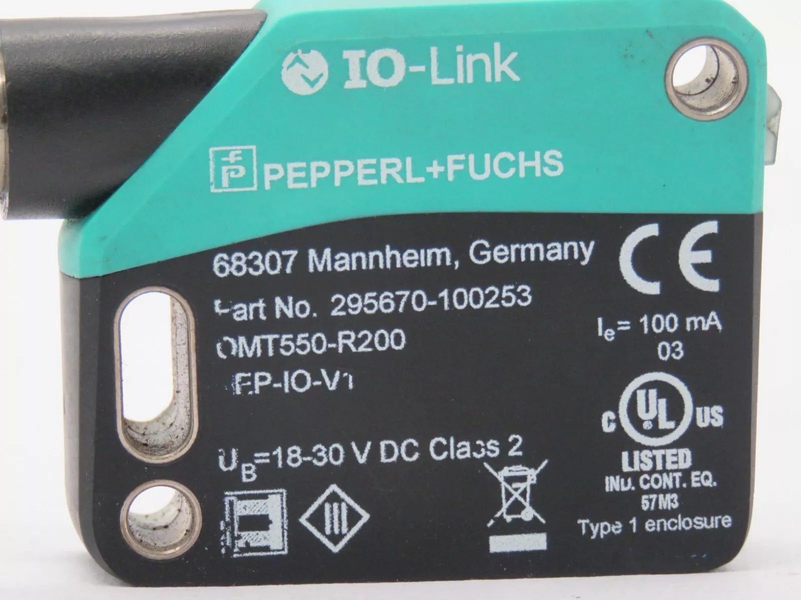 Pepperl+Fuchs OMT550R200IEPIOV1 295670-100253 Distance Sensor
