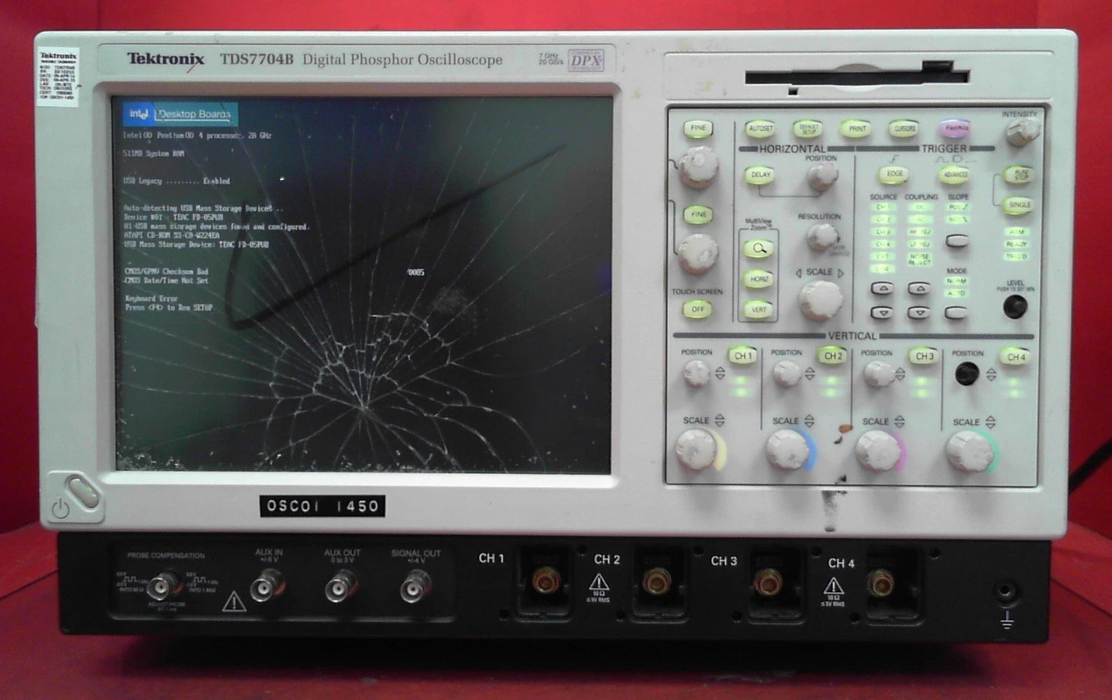 Tektronix TDS7704B Digital Sampling Oscilloscope, 7 GHz B010255