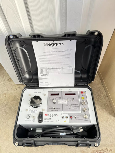 Megger MS-2A Circuit Breaker & Overcurrent Relay Test Set (Calibrated 2023-2024)
