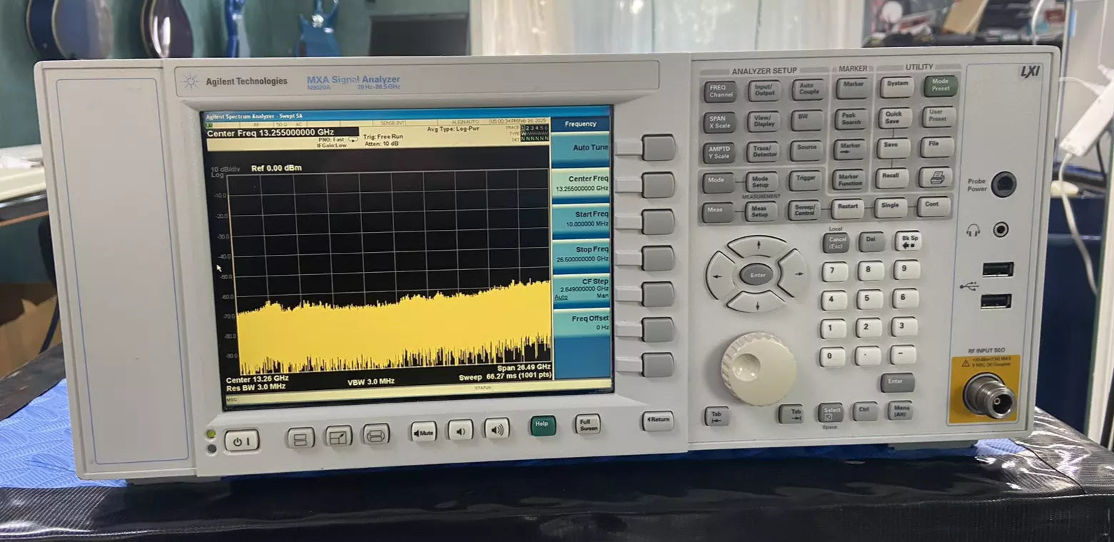 Agilent N9020A MXA Signal Analyzer 20Hz - 26.5GHz with Optional Calibration