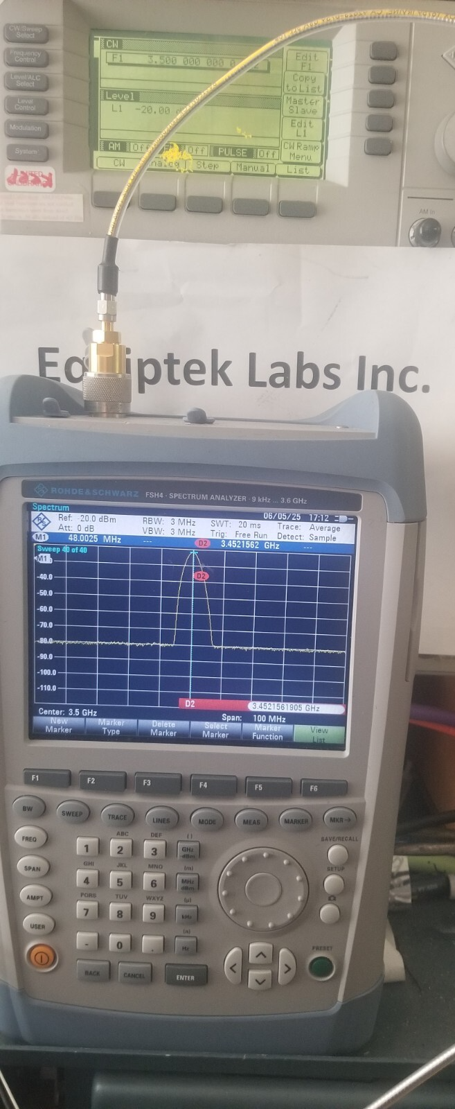 Rohde Schwarz FSH4 Spectrum Analyzer 9kHz-3.6GHz