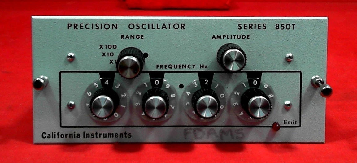 California Instruments 850T 68756 Precision Oscillator Module, 45 Hz to 10 kHz