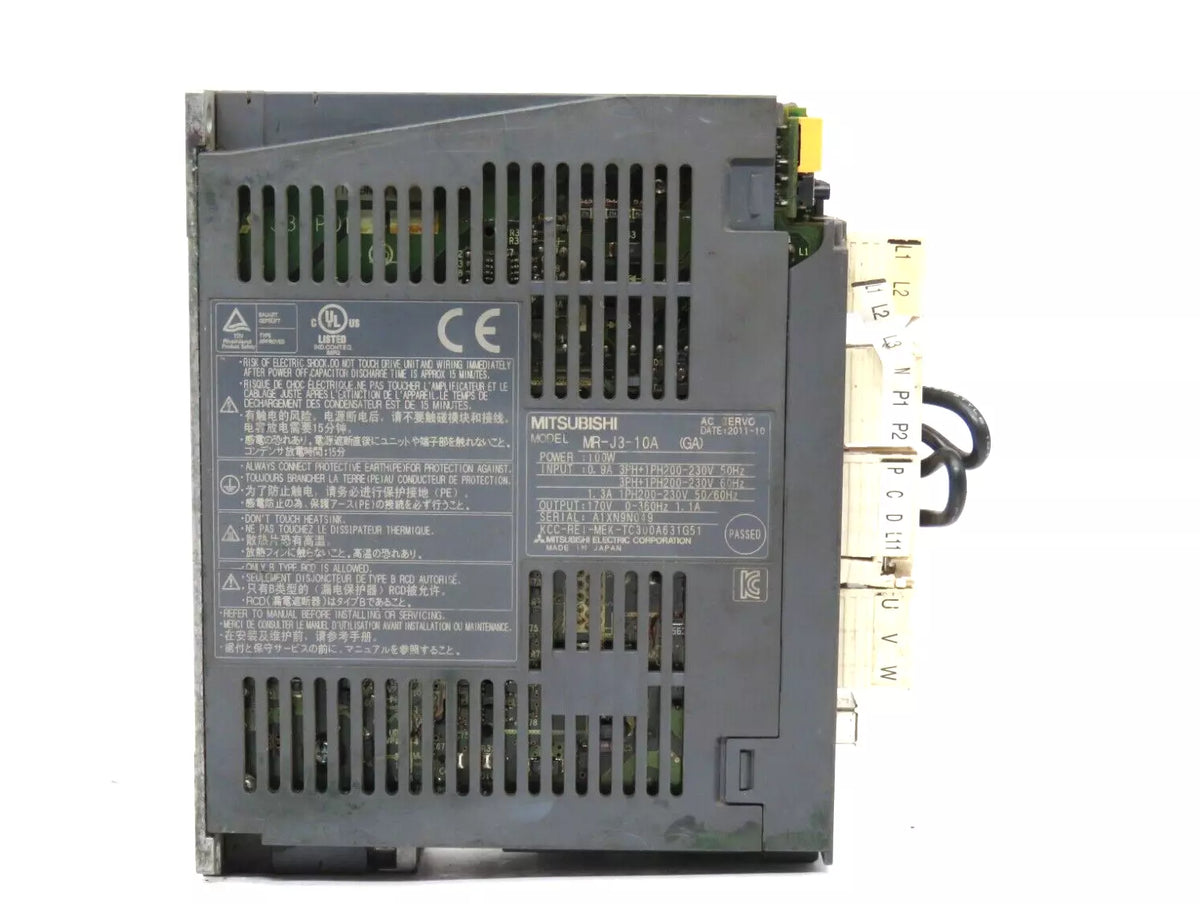 MITSUBISHI MR-J3-10A Servo Drives Servo Amplifier 1 Phase 200V 50/60Hz