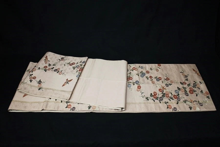 OBI Auspicious bird&chrysanthemum
