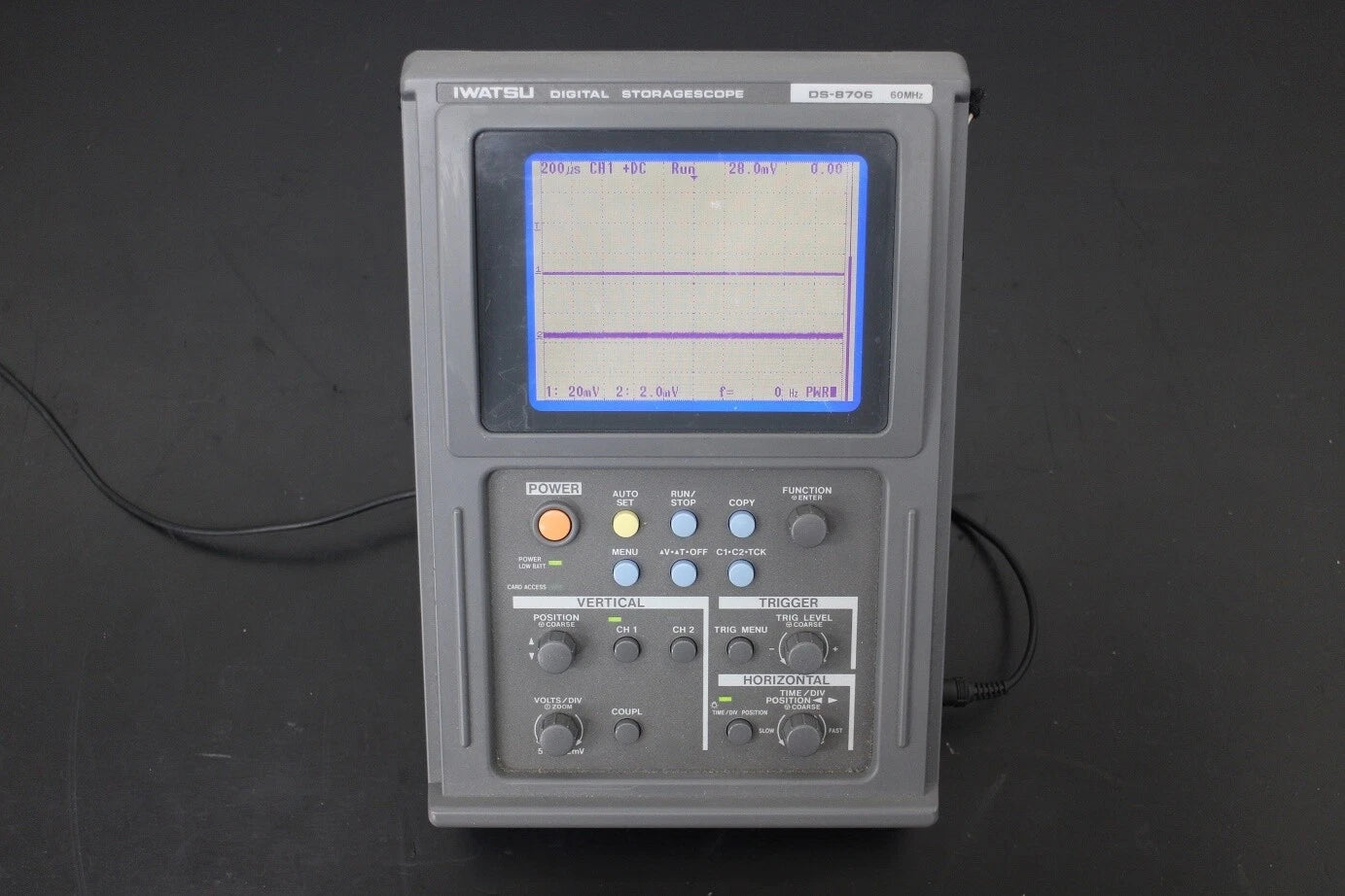 IWATSU DS-8706 KANSOKUOU DC-60MHz 2ch Oscilloscope