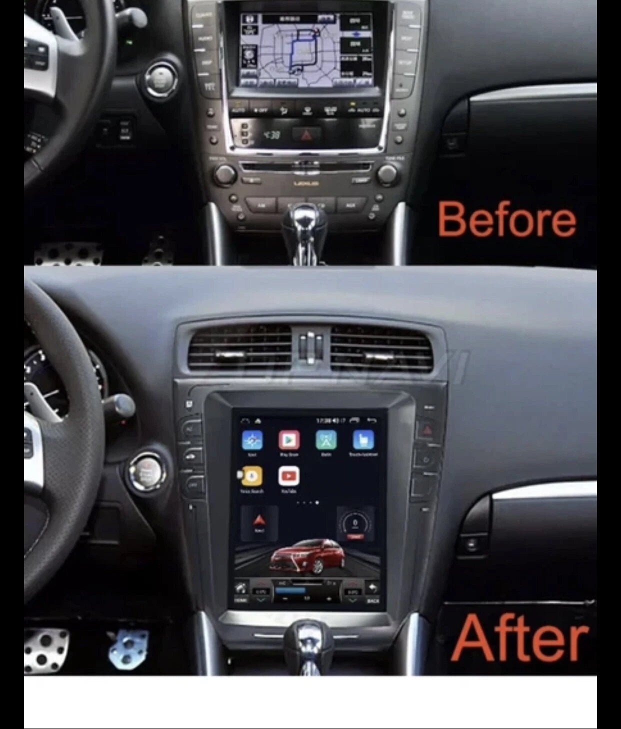 8+256GB for Lexus IS250 IS350 2006-2012 Android 14 Head Unit Car GPS Navi Stereo