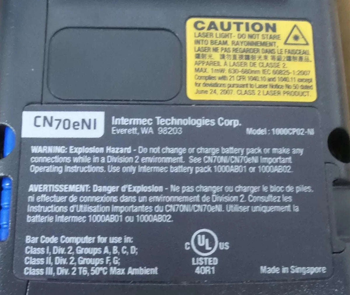 Lot of 3 Intermec CN70e Mobile Barcode Scanner  - Free Shipping