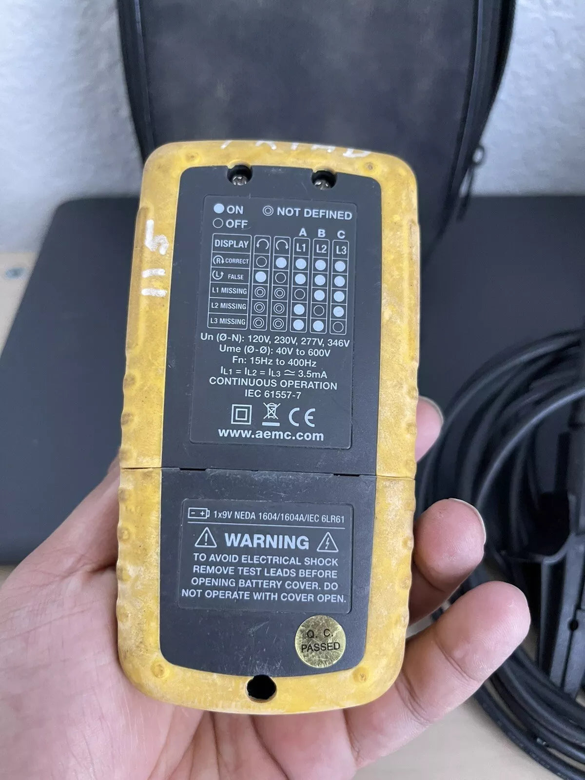 AEMC 6609 Phase & Motor Rotation Meter (PARTS ONLY)