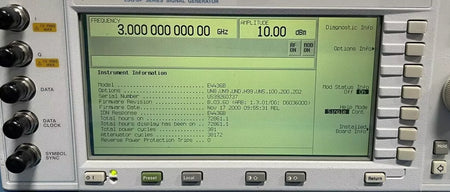 Keysight E4436B-UN8-UN9-H99-UN5-100-200-202-H 3GHz ESG-DP RF Signal Generator