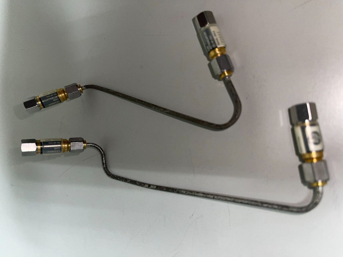 HP Agilent 33340DZ 40GHz 13db precision attenuator , w/semi-rigid 2.4mm cables - XG eqpt