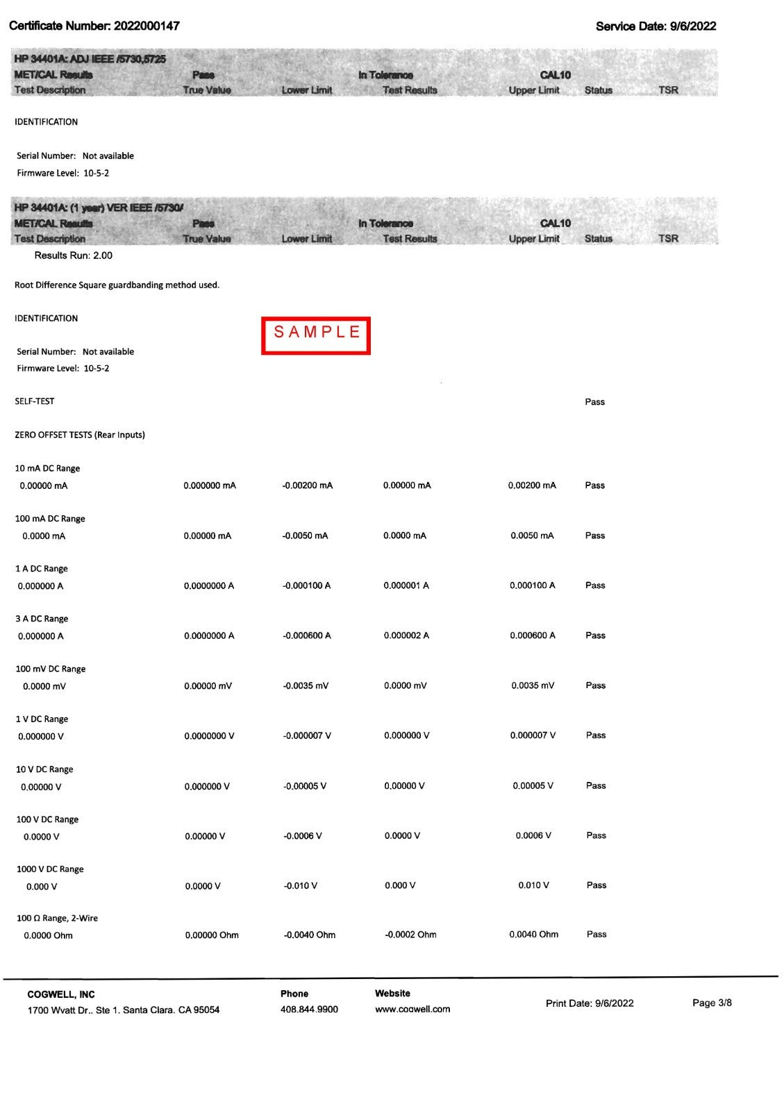 Keysight 34401A Multimeter