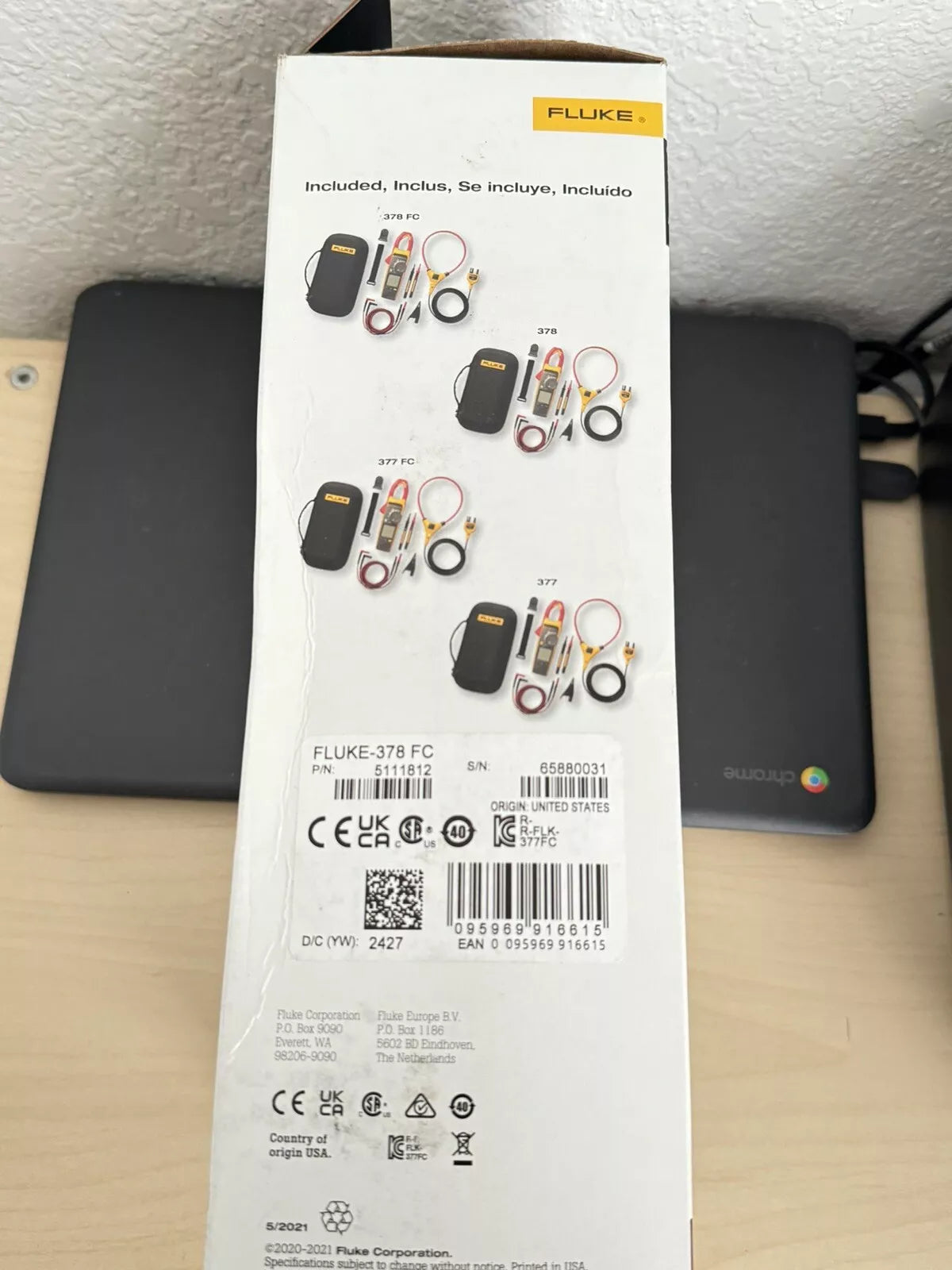 FLUKE 378 FC Non-Contact Voltage Clamp Meter with FieldSense and iFlex