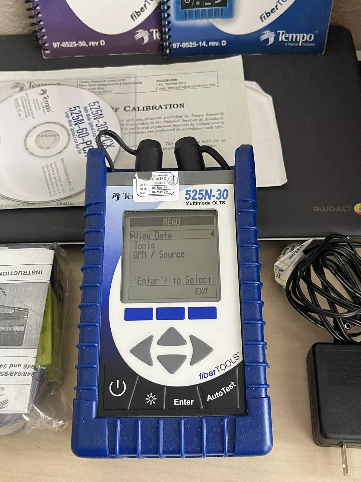Tempo 525N-30 Multimode Optical Fiber 850/1300nm Kit in Pelican Case Greenlee