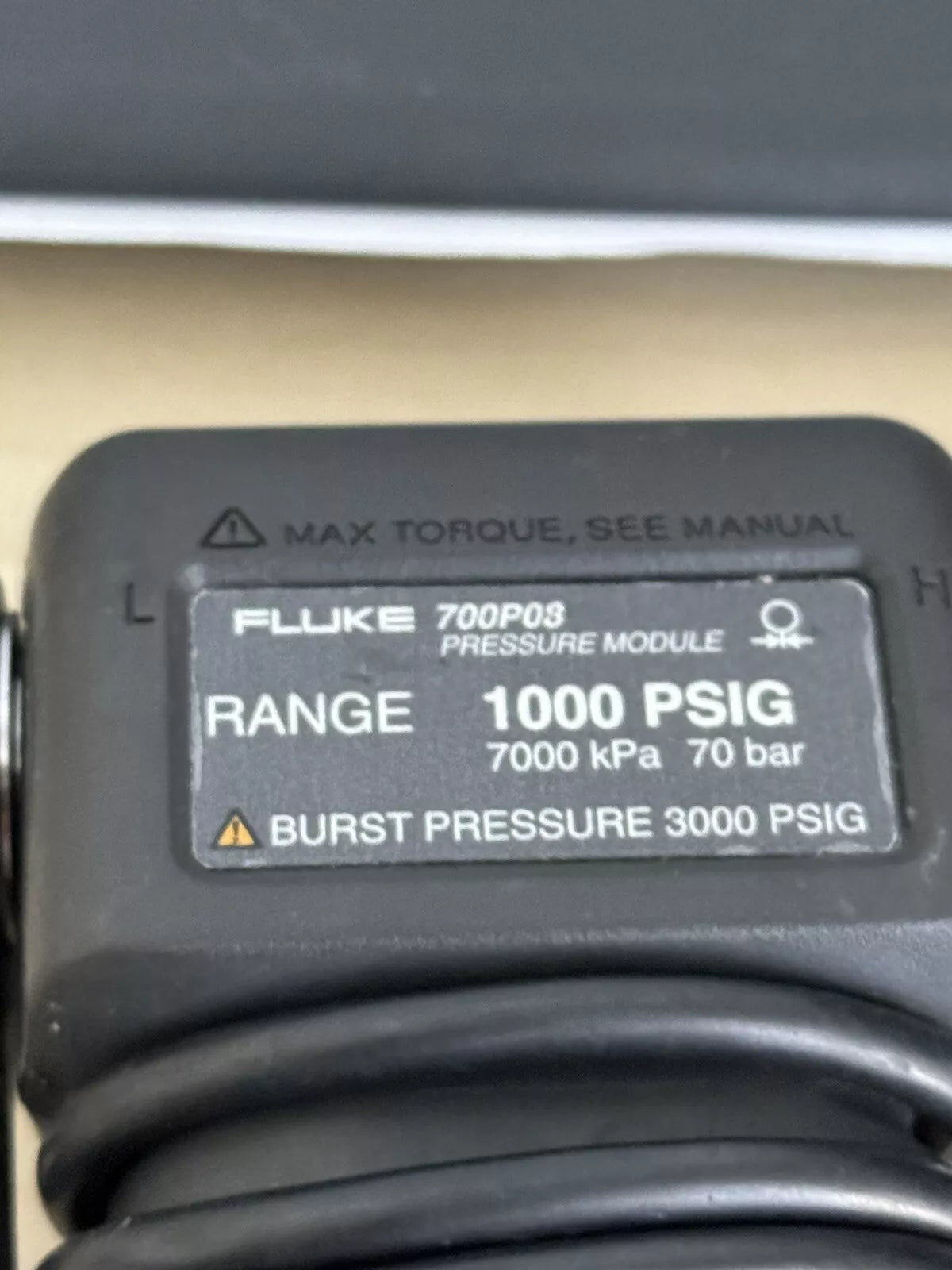 Fluke 700P08 Pressure Module 1000 PSIG / 7000 Kpa for Fast Shipping