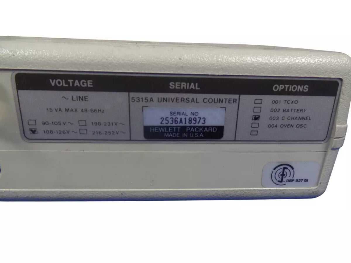 HP 5315A Universal Counter - Reliable Frequency Measurement Instrument