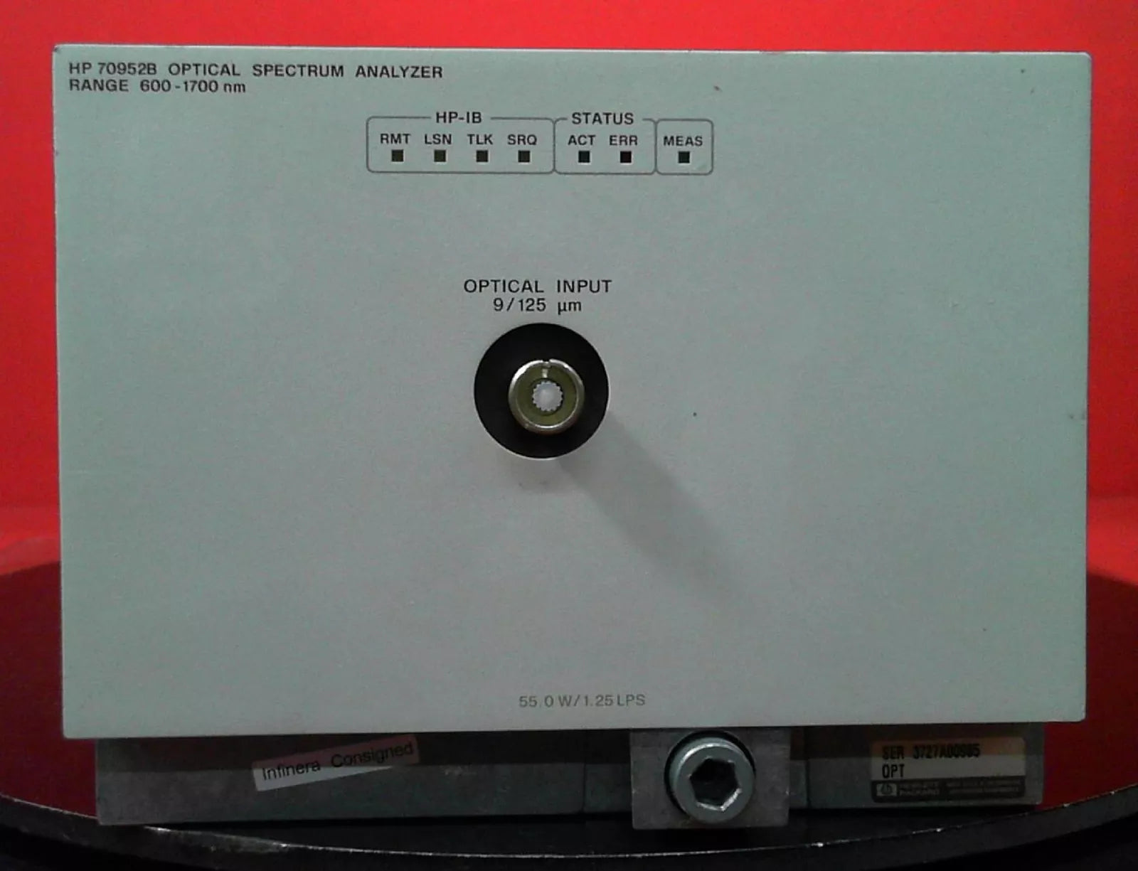 HP/Agilent 70952B 3727A00985 Optical Spectrum Analyzer Module 600 to 1700nm - XG eqpt