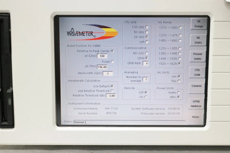EXFO WA7100 Optical Channel Analyzer wavelength meter