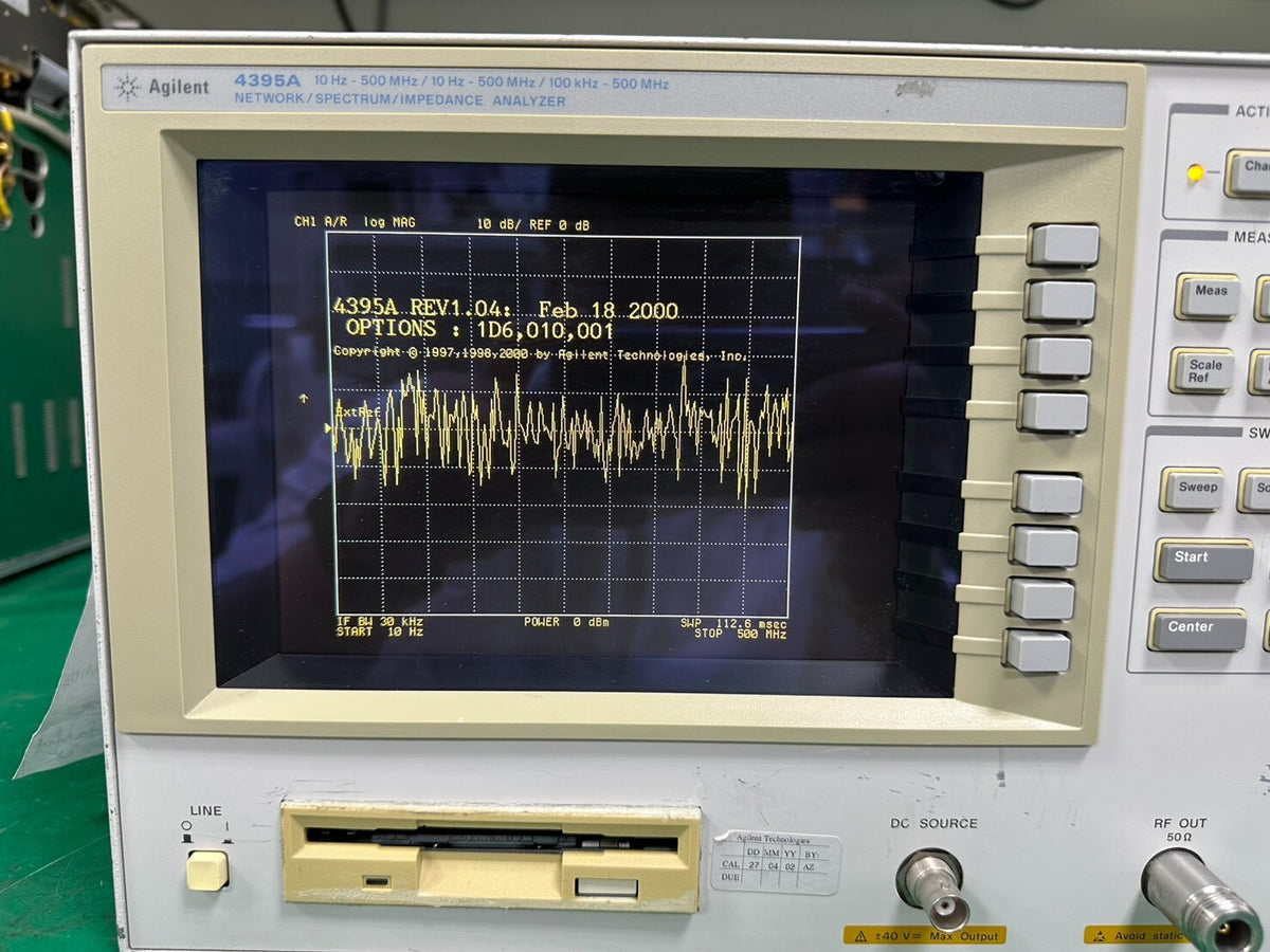 Agilent 4395A Network/Spectrum/Impedance Analyzer w/ option 001/010/1D5/1D6 - XG eqpt
